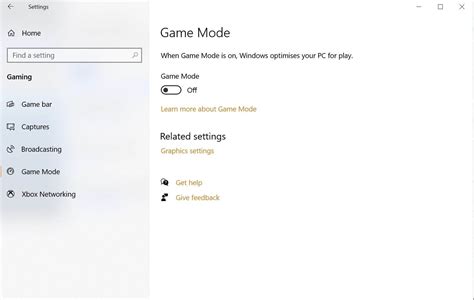 Windows 10 activate game mode